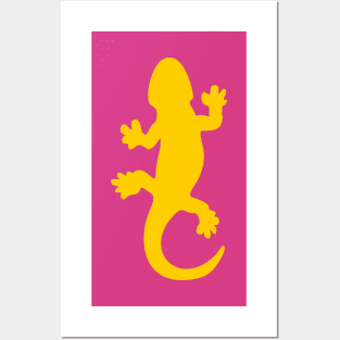 Yellow Lizard Posters and Art